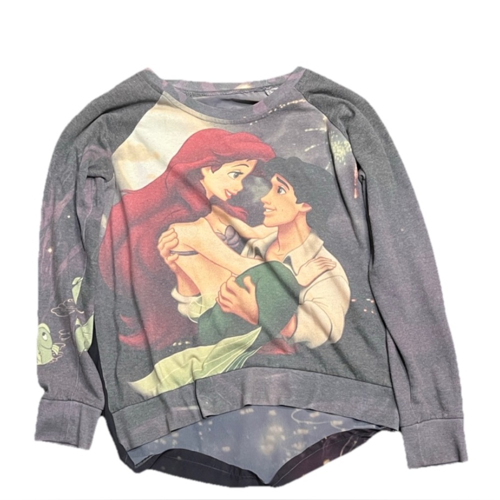 Disney Gray Little Mermaid Sweatshirt